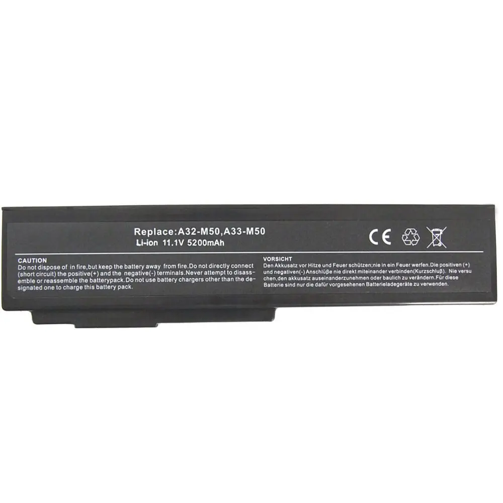 Новый Батарея для ASUS B23E B33 B33E B43 G50 G51 G60 L50 M50 M51 M60 M70 N43 N52 N53 Pro62 Pro64 Vx5 X55 X5M X5N 11 1 V 5200 мА-ч |