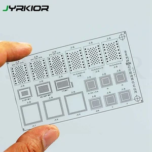 Пластиковая сетчатая трафаретная маска jyrkпаса, трафарет для реболлинга BGA, зеленая УФ-маска для пайки, инструменты для ремонта чернил для iPhone NAND, Wi-Fi, ИС-чип