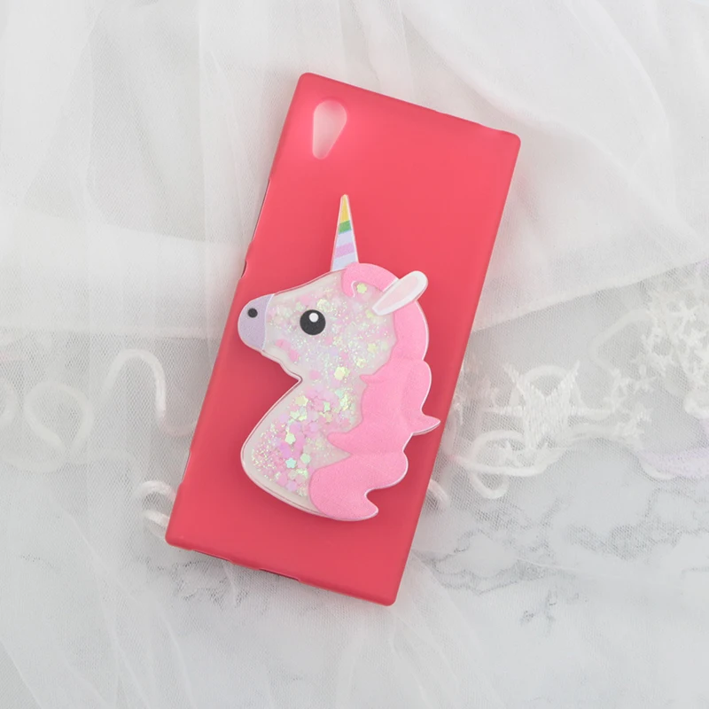 Red PinkUnicorn Чехол с милым рисунком лошади для lenovo K6 Note K6 power K8 Plus K5 Pro S5 Z5S K3 A2010 A6010 A6000 блестящий чехол с зыбучим песком и единорогом - Цвет: Red PinkUnicorn