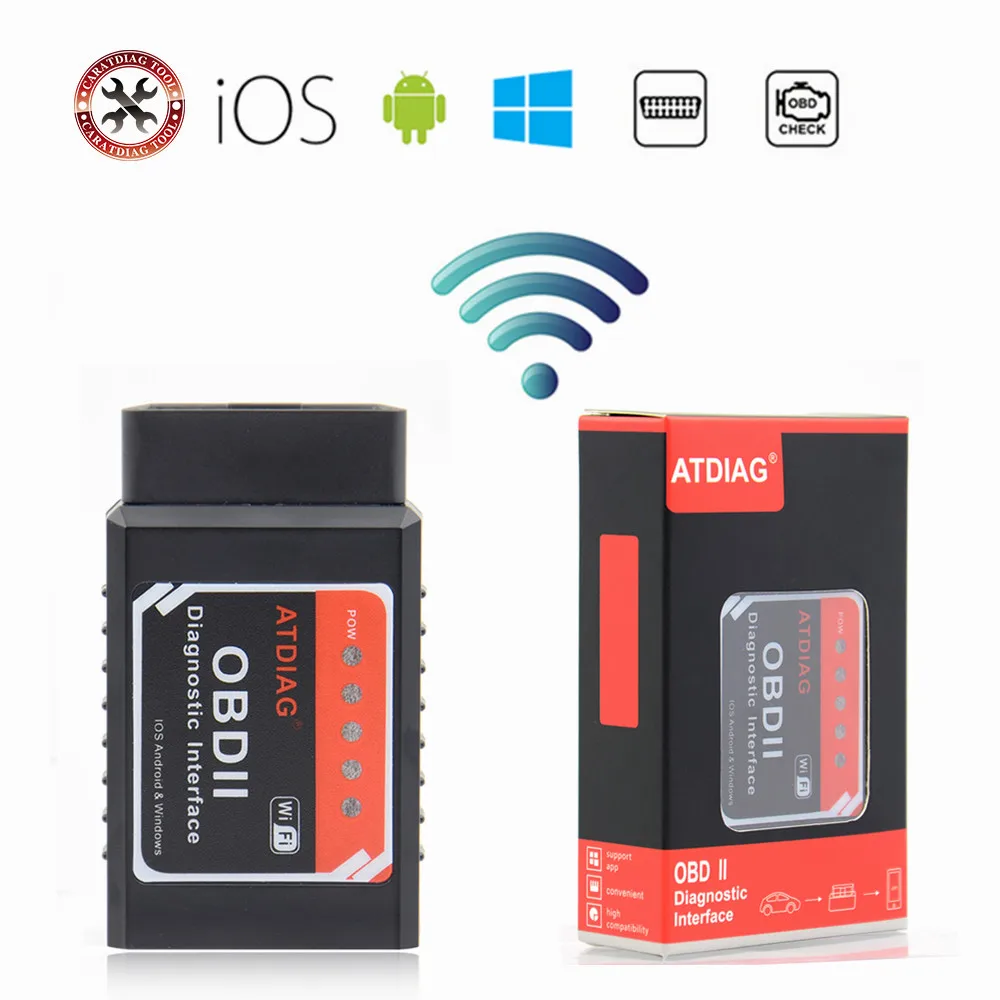 ELM327 OBD2 WIFI V1.5 поддерживает Android/iOS автомобильный диагностический инструмент с