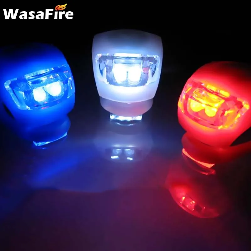 WasaFire силиконовый велосипед передний светильник s задние фары Безопасность