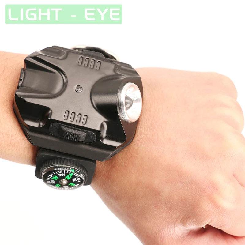 Супер яркий светодиодный фонарик для часов фонарь компас Мужская модная уличная