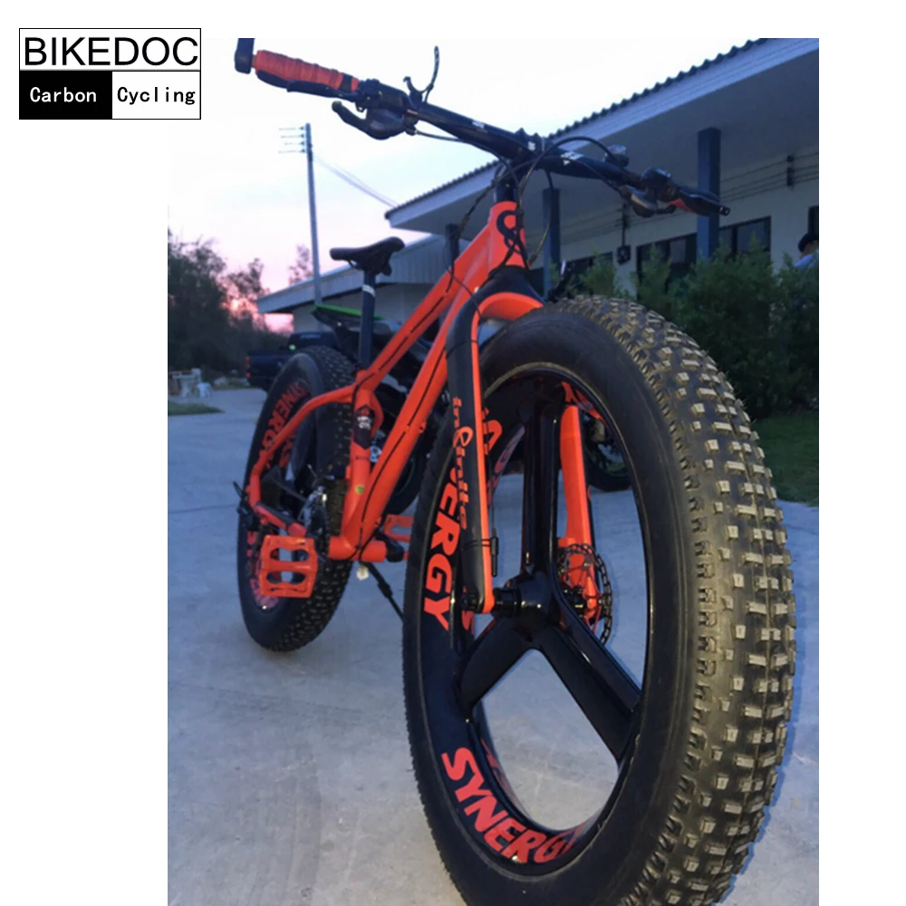 BIKEDOC 90 мм* 40 мм углеродное Fatbike колесо переднее 135 мм& 150 мм заднее 170 мм& 177 мм& 190 мм& 197 мм Thru-axel Fatbike трехспицевое колесо