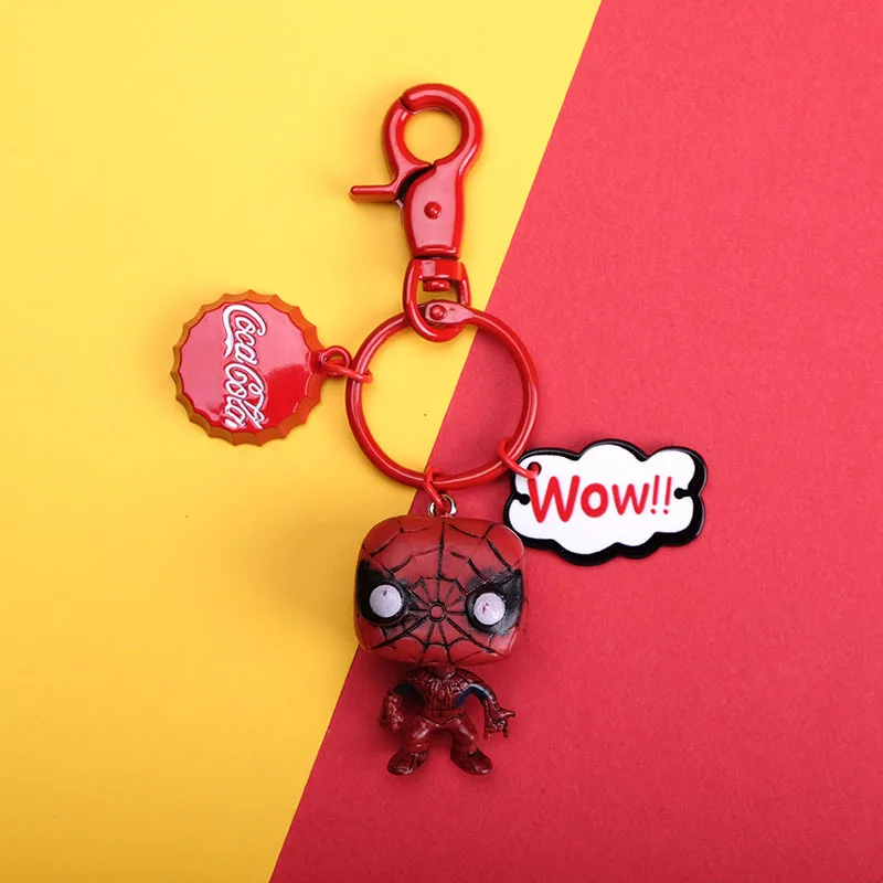 Фильм Marvel Капитан Америка брелок Железный человек Бэтмен паук mankeyring мультфильм
