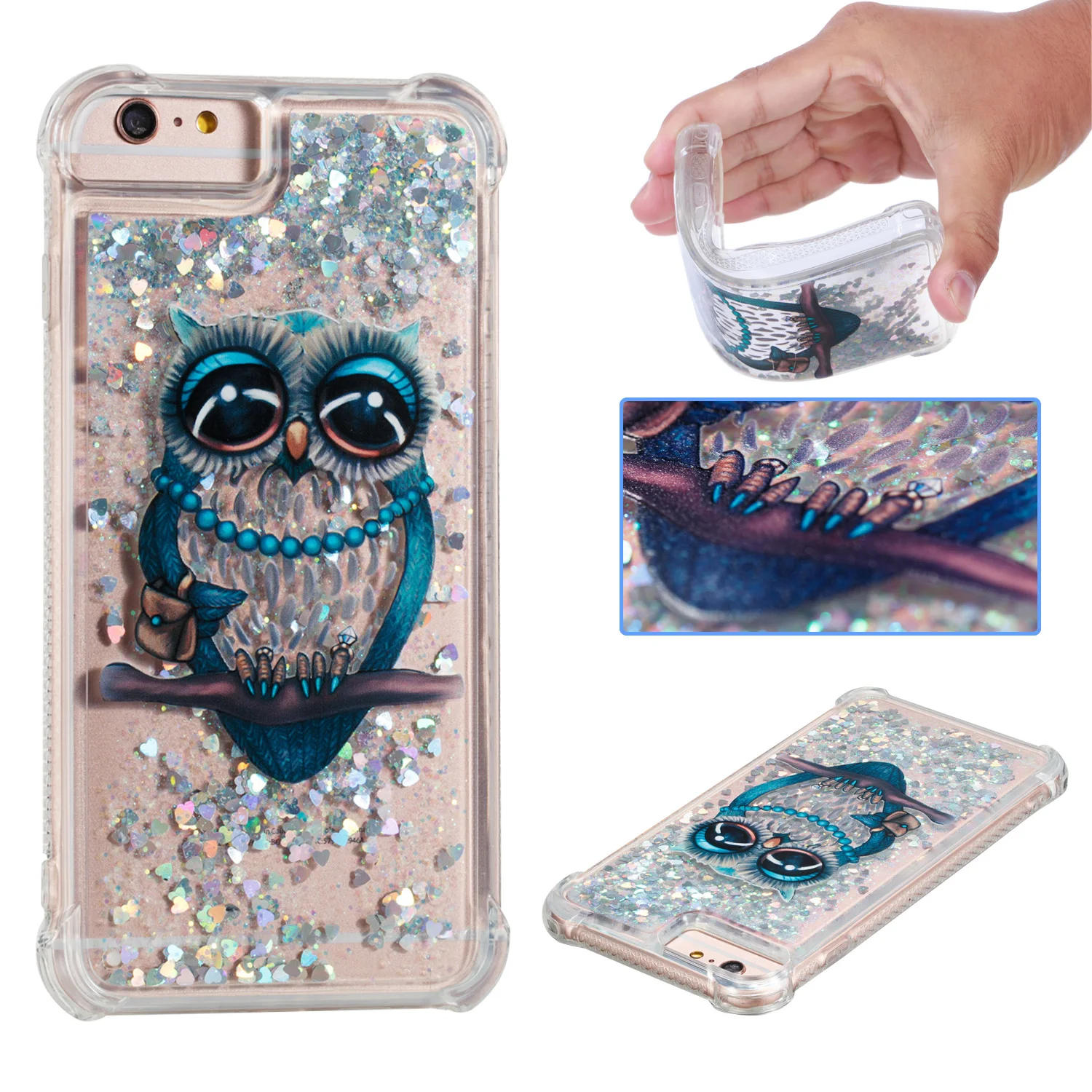 For Apple iPhone7 iPhone 7G 4.7 Case Dynamic Liquid Glitter Sand Soft TPU 8g Cover Quicksand Mobile Phone Shell |