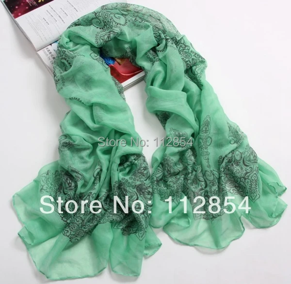 Бесплатная доставка + оптовая продажа новый зимний шифоновый шарф шарфы женский
