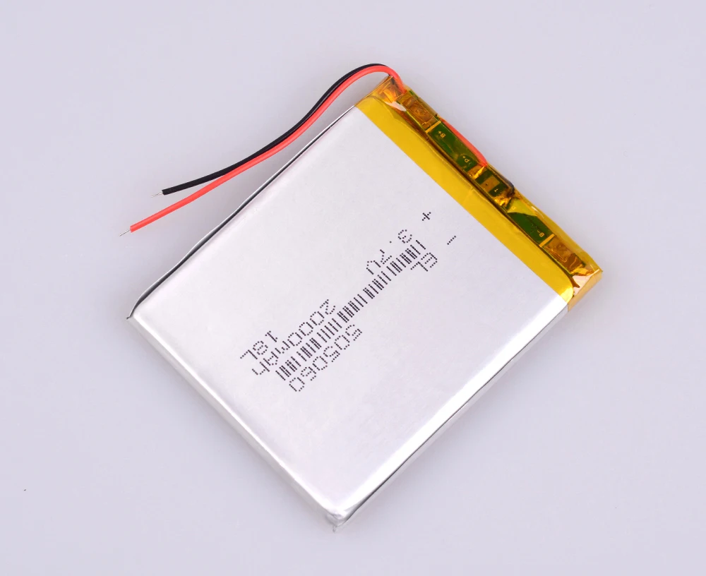 505060 3,7 v 2000 mAh Li-Ion Lipo Клетки литий Li-Po полимера Перезаряжаемые Батарея для power bank диск