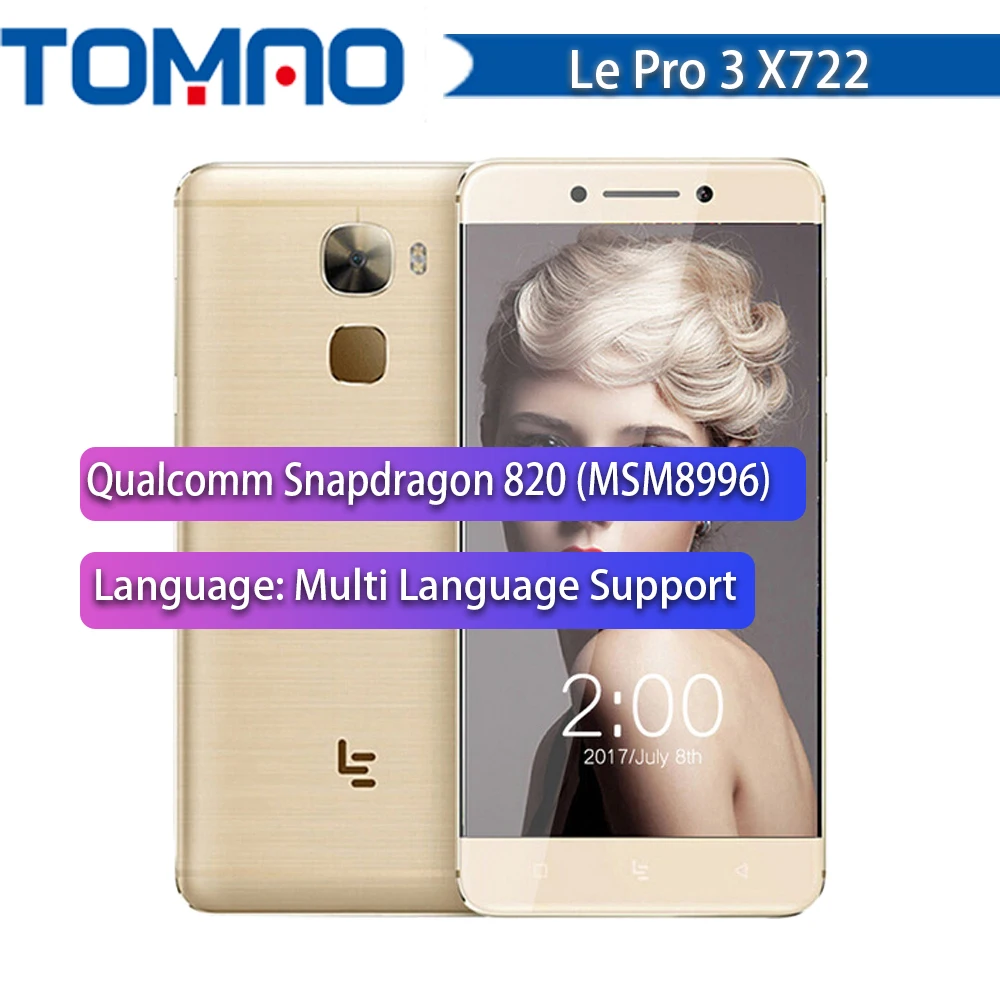 LeTV LeEco Le Pro 3 Elite X722 смартфон 4 ГБ ОЗУ 32 Гб ПЗУ четырехъядерный Android 6,0 Snapdragon 820 5," FHD 4G 16 МП мобильный телефон
