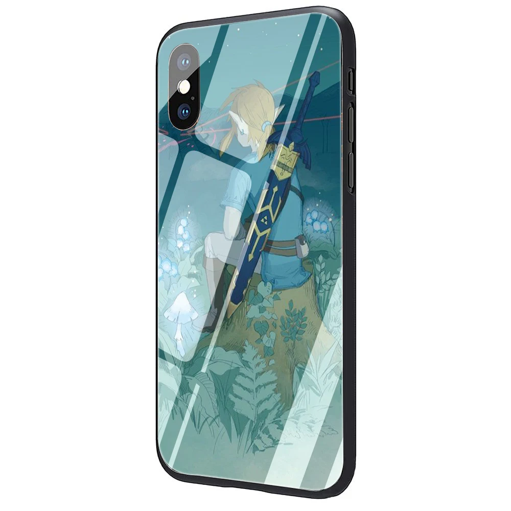 Чехол legend of zelda из закаленного стекла для iPhone 5 5S 6 6s Plus 7 8 Plus X XR XS 11 Pro Max - Цвет: G4