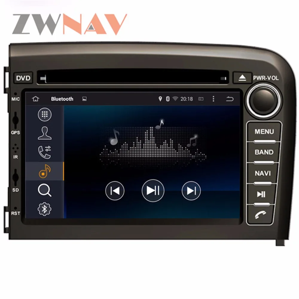 ZWNAV Android 9,0 автомобильный dvd-плеер головное устройство для VOLVO S80 1999-2005 левый авто gps навигация Радио экран карта