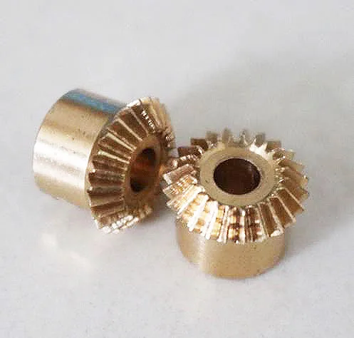 

2Pieces/Lot 0.5M-20T Precision Copper Bevel Gear--Inner hole:3mm