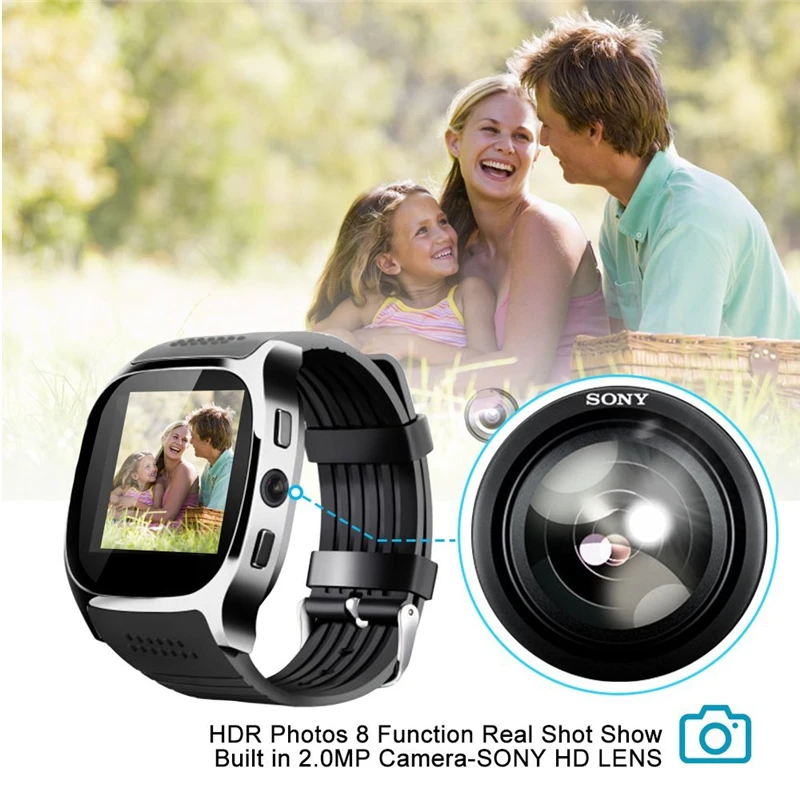 Смарт-часы с поддержкой SIM-карты и TF-карты камерой синхронизация вызовов