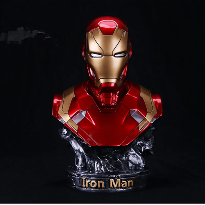 Аниме супергерой Новый Мстители: Endgame 1/2 масштаб краски железный человек MK46 Бюст