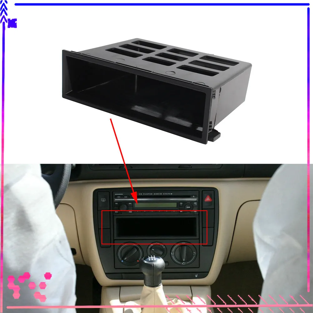 Черный лоток для хранения приборной панели VW Jetta Golf MK4 Bora Passat B5 Sharan Transporter Lupo 3B0857058