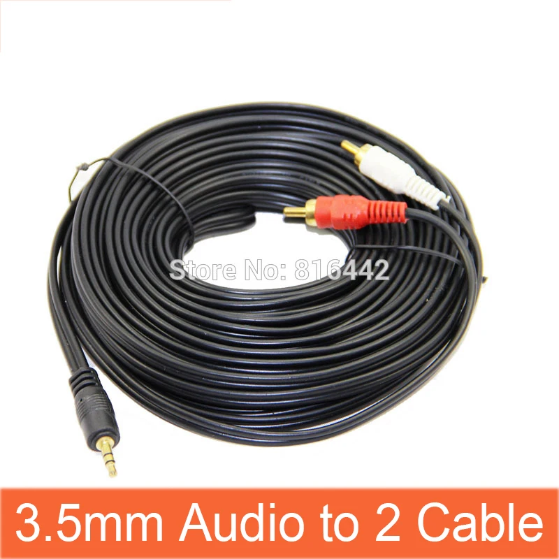 3 5 мм к RCA красный и белый интерфейс аудио кабель av двойному lotus 15 м|for cable|av to rcaaudio male