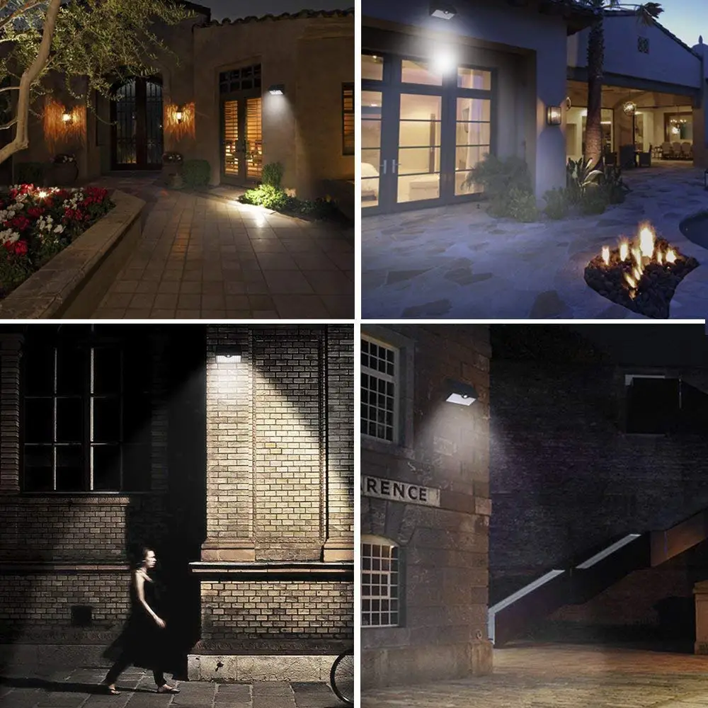 60leds led solar light ABS 1300LM outdoor lighting garden decoration lamp motion sensor powerful lights IP65 waterproof | Лампы и