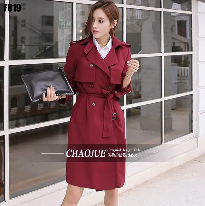 Женский Тренч с длинным рукавом весна-осень 2020 модный тонкий Повседневный