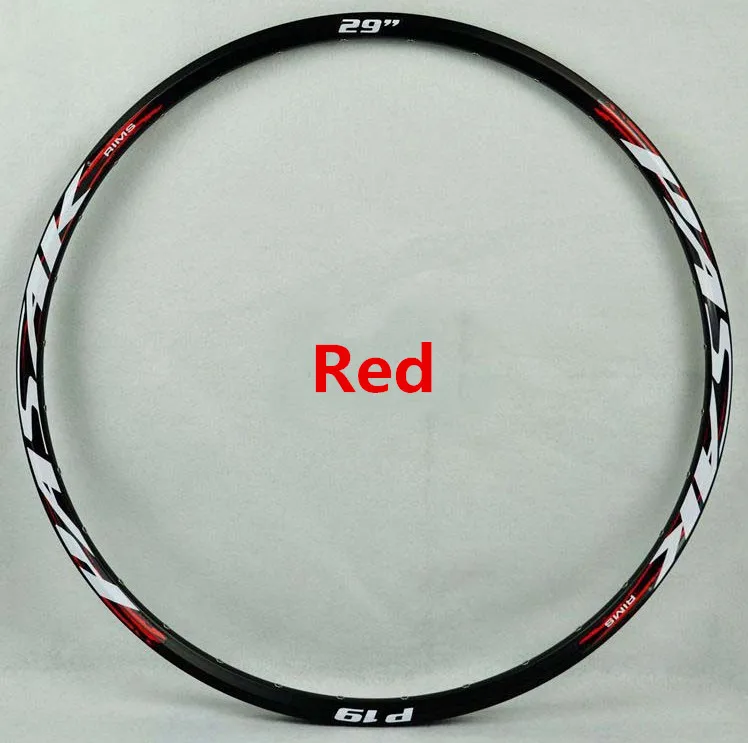 29er 32hole red MTB горный велосипед диски 26/27. 5/29 дюймов дисковый тормоз Алюминий велосипедный обод Tryall 24/32 отверстия двухслойные брюки круги колеса - Цвет: 29er 32hole red
