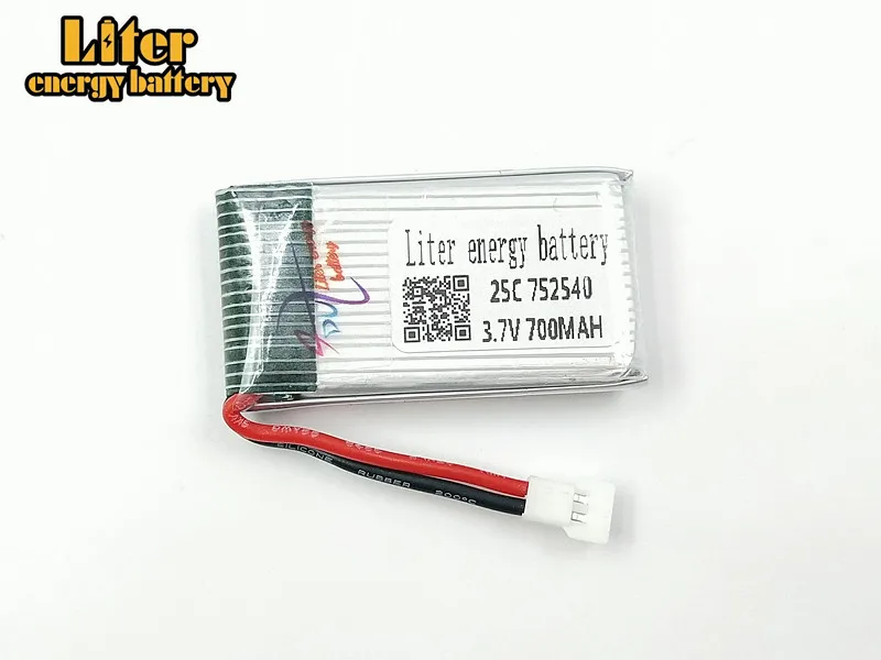 3 7 V 700mAH X5C X5SC Tanco M68 chengxing CX 30 quadrocopter 752540 25c|Перезаряжаемые батареи| |