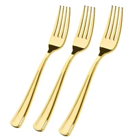 gold plastic forks 7 4inch disposable plastic gold silverware cutlery perfect for parties weddings and catering events