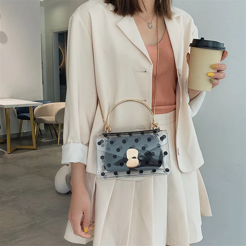 Летние прозрачные сумки через плечо сумки-шопперы для женщин 2019 высокое качество