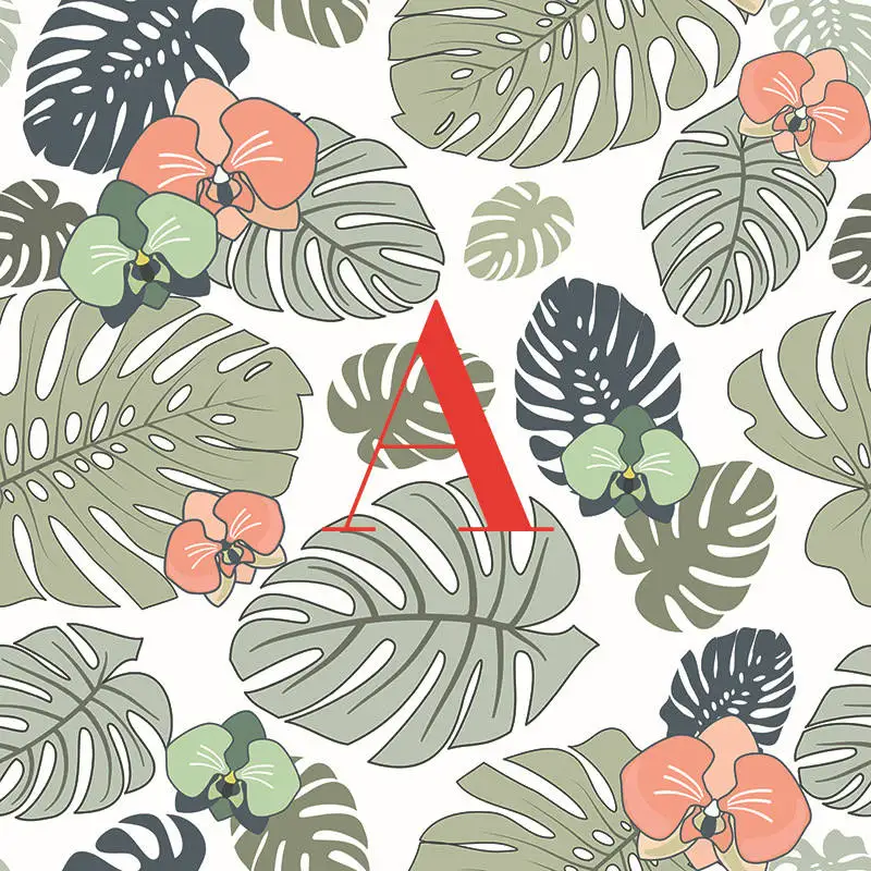 Скатерть с тропическими растениями цветные листья дома ресторана свадебное