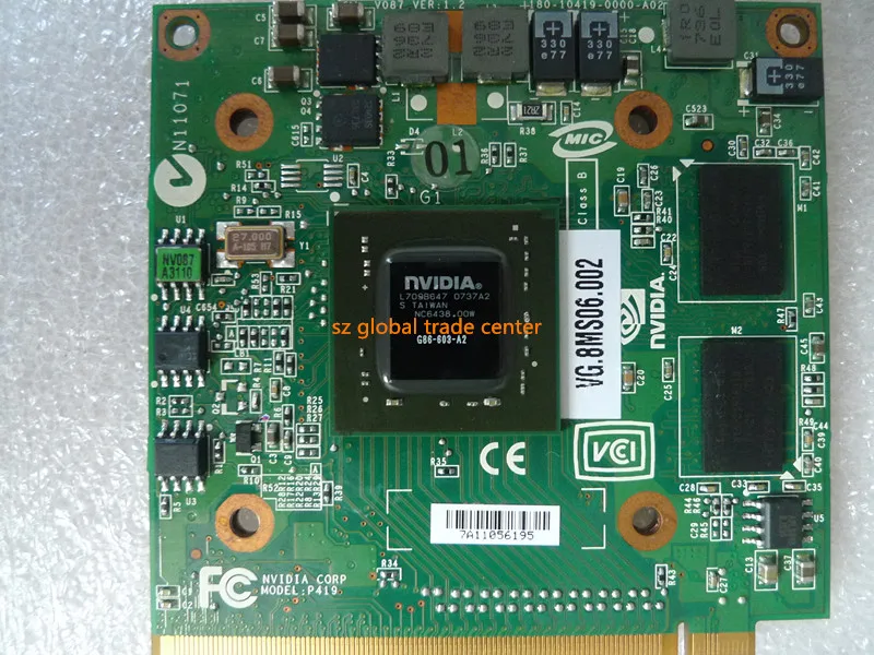 Для nVidia Fo GeForce 8400M G MXM IDDR2 128MB видеокарта для Acer Aspire 5920G 5520 5520G 4520 7520G 7520 7720