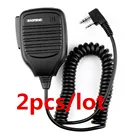 Оригинальный портативный динамик Baofeng PTT, 2 шт., двухсторонний телефонный динамик, микрофон для walk talkie Baofeng UV 5R 5RA 5RE 5R Plus 888s