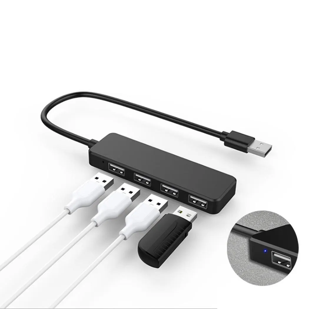 4 In 1 Durable Practical USB Ports Hub With LED Indicator Light For Windows XP/7/8 | Компьютеры и офис