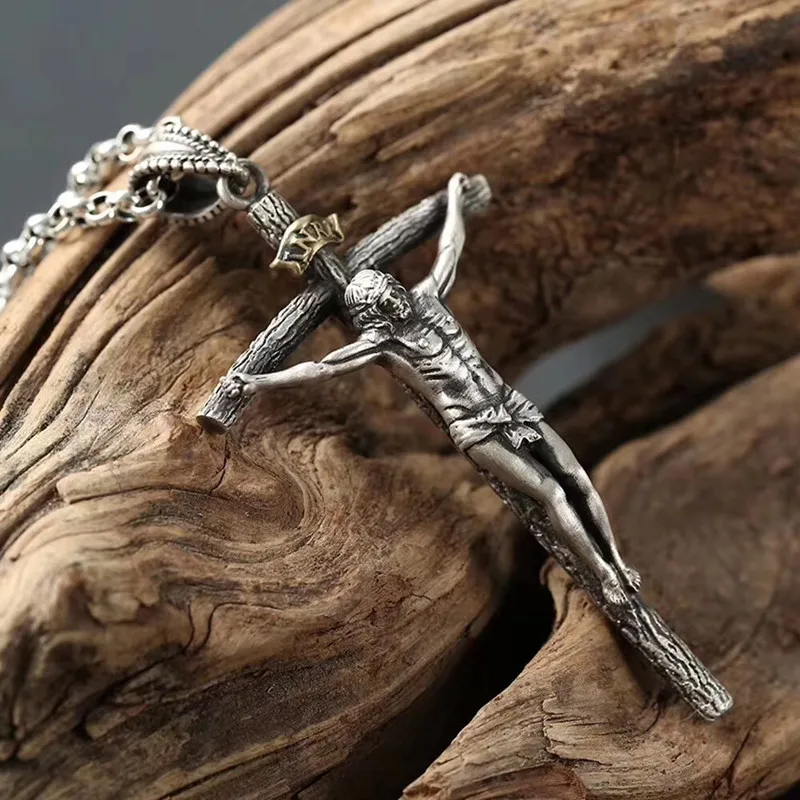 Мужской чокер из серебра 925 пробы шириной 4 мм 65 см|jesus necklace|fashion necklacejewelry necklace |