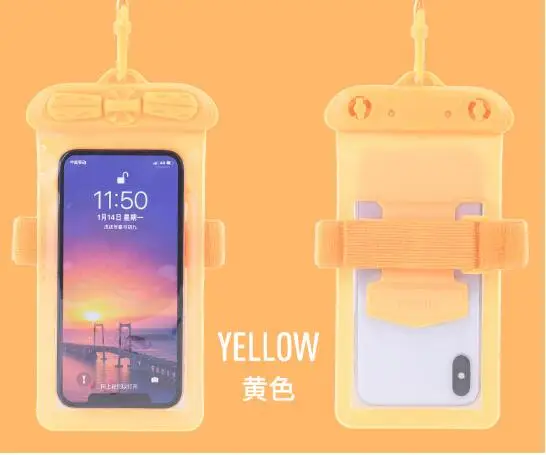 yellow Tteoobl 5,"~ 6,4" Чехол для мобильного телефона 30 м водостойкая подводная сумка Сухой Чехол чехол для каноэ каяк рафтинг лагерь плавающий Дрифтинг - Цвет: yellow