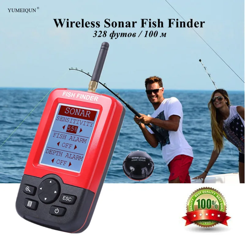 Умный Портативный рыболокатор беспроводной датчик сонара для озерной и морской