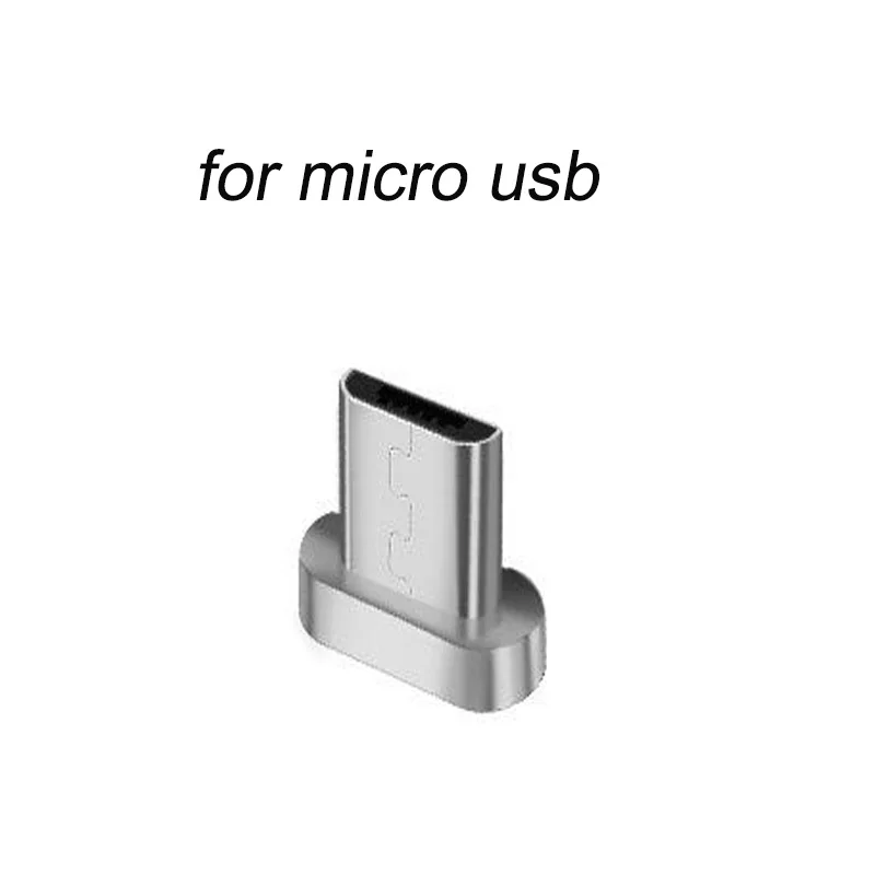 1pc micro usb plug Магнитный адаптер Micro Usb, магнитный разъем для IPhone, Android, Тип C, 3 в 1, кабель для передачи данных, конвертер для Xiaomi, samsung, huawei - Цвет: 1pc micro usb plug