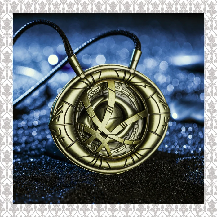 Большое количество д-р доктор странная бронзовая подвеска глаз ожерелье