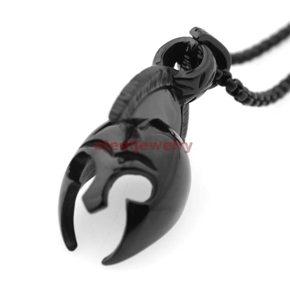 Мужское винтажное ожерелье из нержавеющей стали Серебряное/золотое/черное в