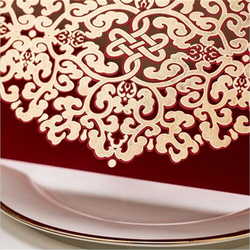 10 шт. романтические кружевные винтажные свадебные пригласительные открытки для