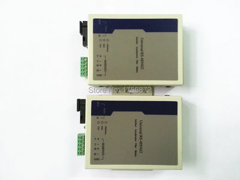 2 шт./лот двухсторонний волоконно-оптический модем RS485 в одномодемный SC 20 км