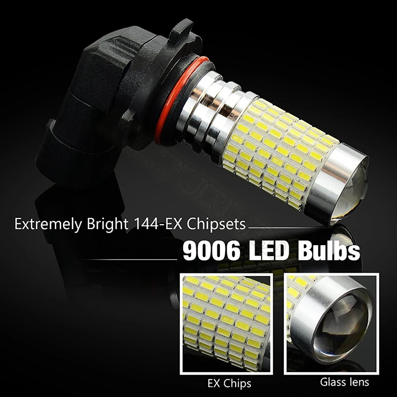 1 шт. Сверхъяркие светодиодные лампы 1500 лм 144 К|hb4 led bulb|9006 hb4 ledhb4 |