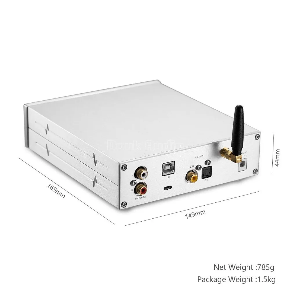 HiFi ES9038Q2M ЦАП Bluetooth 5,0 USB XMOS аудио декодер Стерео DSD512 APTX HD настольный мини-усилитель с разъемом для наушников