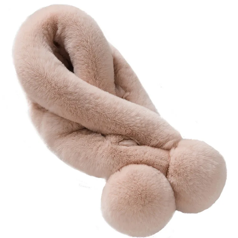 2019 модные зимние толстые сапоги на искусственном кроличьем меху шарф soarf