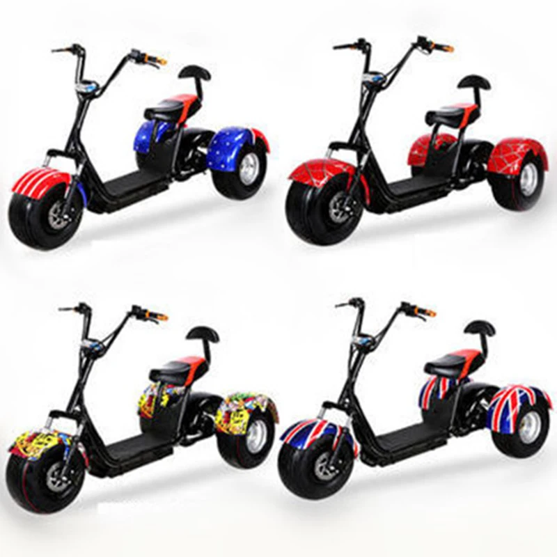 Citycoco Trike 60 в 500 Вт вал привода трехколесный электрический скутер трехколесный мотоцикл для мужчин и женщин Электрический скутер