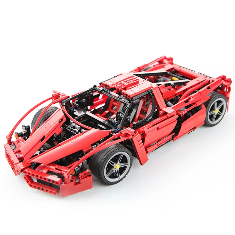 9186 серия гонщик супер автомобиль 1:10 модель строительные блоки набор совместимых 8653 Классическая техника автомобиль-Стайлинг игрушки для детей