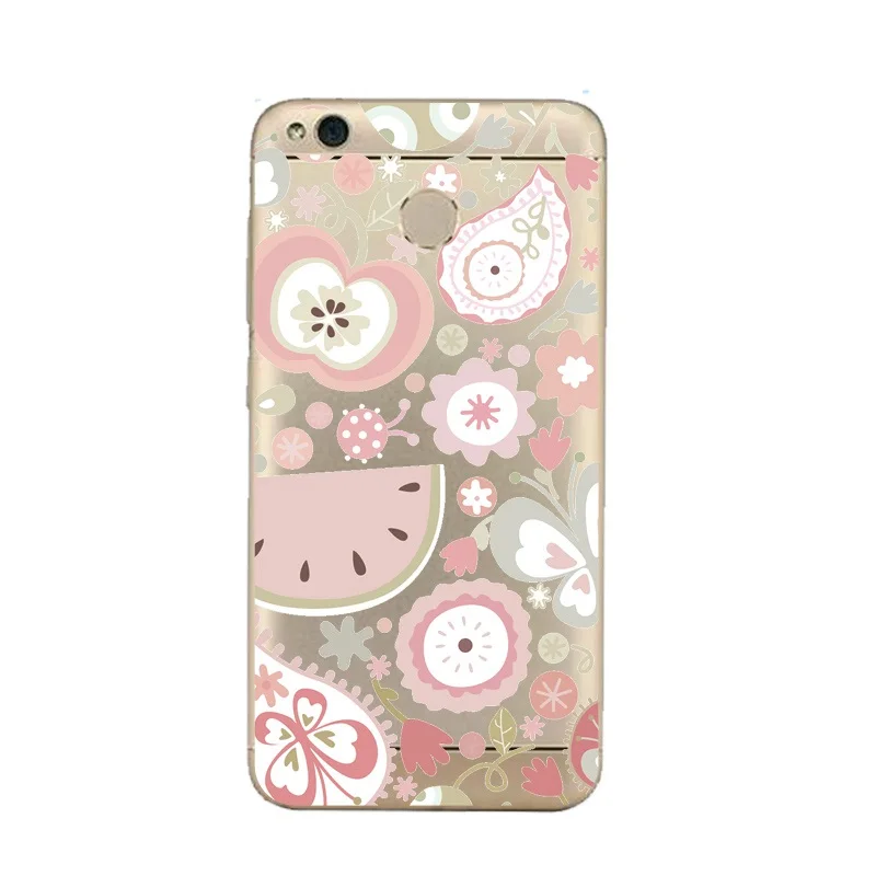 Мягкий прозрачный чехол из ТПУ с рисунком арбуза для телефона xiaomi redmi 4x 4a note5a note4x 5S