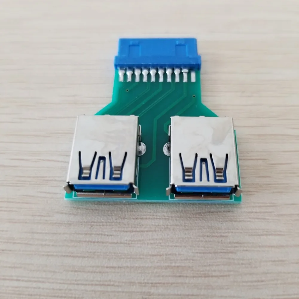 Мини материнская плата 20 контактный разъем на 2 порта USB 3 0 концентратор адаптер
