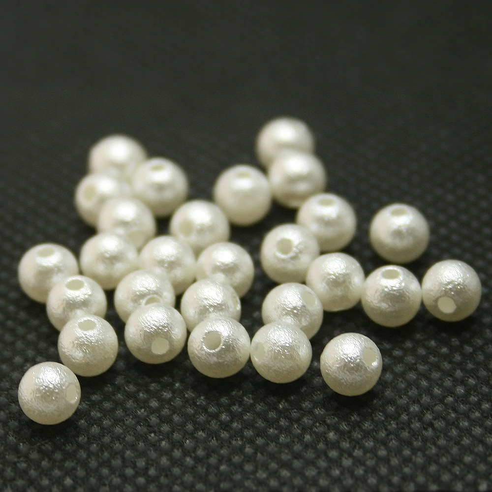 Pick Size 4.6.8.10.12.14.16.18.20mm ABS White Imitation Pearl Beads Round Bead Wrinkled skin fit DIY Bracelet Making | Украшения и