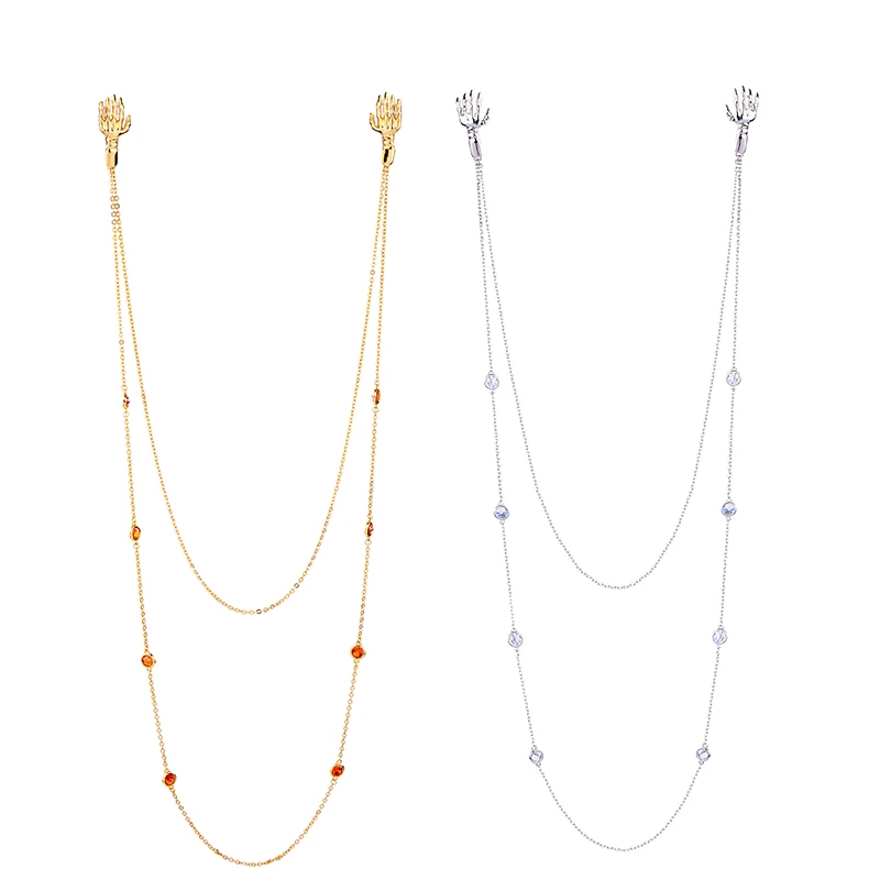 Женские Двухцветные серьги гвоздики KISS ME Hyperbole с изображением дьявола длинные