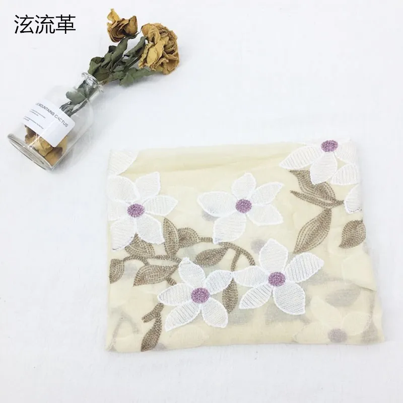 Вышивка цветок хлопка модные женские туфли шарфы осень Mujer Cachecol платки