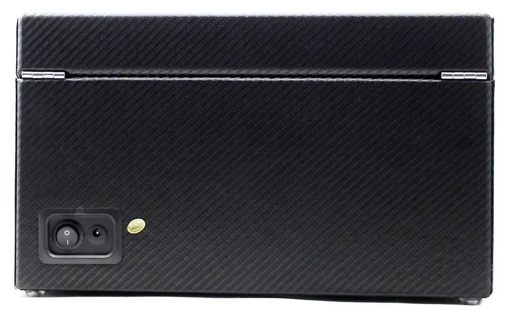 Верхний бесшумный двигатель 4 + 0 автоматическая намотка для часов из углеродного волокна Черная|watch winder|automatic