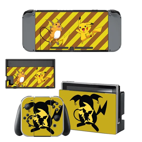 YSNS1397 Pokemon GO наклейка виниловой кожи протектор Стикеры для nintendo переключатель NS консоли+ контроллер+ держатель подставки защитный - Цвет: YSNS1397