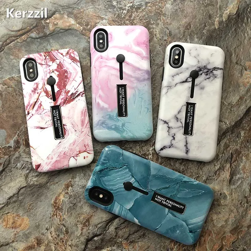 Силиконовый мраморный чехол Kerzzil для iphone 6 6s 7/8 Plus мягкий телефона из ТПУ iPhone X plus